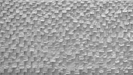 Leinwandbilder - White abstract textured background with pattern of squares and triangles. squares and triangles are arranged in such way that they create a sense of depth and texture. scene is simple and minimalist.