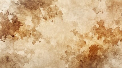 Wall Mural - watercolor background with a tie-dye pattern in sepia tones, showcasing the unique texture and patterns on fabric
