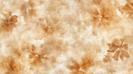 Wall Mural - watercolor background with a tie-dye pattern in sepia tones, showcasing the unique texture and patterns on fabric