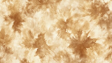 Wall Mural - watercolor background with a tie-dye pattern in sepia tones, showcasing the unique texture and patterns on fabric