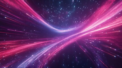 a high-resolution depiction of a pulsar emitting beams of light as it spins rapidly