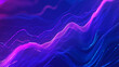 © namdarcreative - Digital generated image of abstract multicolored curve chart on purple background. Cloud technology, IT, big data or artificial intelligence concepts