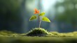© Bos Amico - Conceptual of a plant with sap that has the ability to heal wounds and rejuvenate the body  A modern