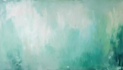 Fototapete - soft mint green abstract texture with white gradient, dreamy watercolor effect, modern minimalist background for interior decor

