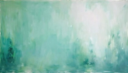 Poster - soft mint green abstract texture with white gradient, dreamy watercolor effect, modern minimalist background for interior decor

