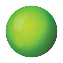 Wall Mural - glass green ball or precious pearl. glossy realistic ball, 3d abstract vector illustration highlight