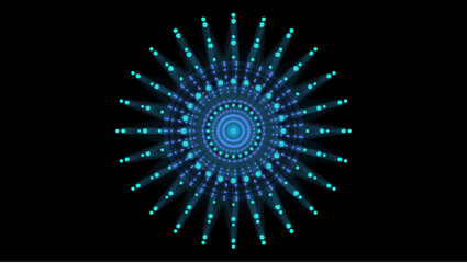 Wall Mural - blue sphere consisting of points and lines. modern wireframe elements. technology grid sphere. vecto