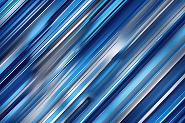 Wall Mural - Modern Abstract Blue Diagonal Stripe Pattern Blurred Background for Website Design