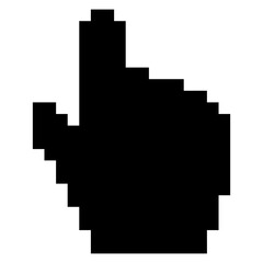 Fototapete - Cursor icon in hand form, mouse click cursor, clicking hand pointer
