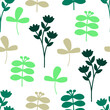 © Nataliia - A seamless pattern with boho spring leaves