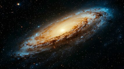 Wall Mural - a galaxy in the vast expanse of space.