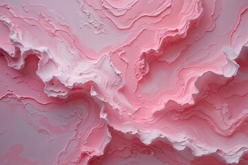 Wall Mural - dreamy pink abstract canvas art with soft pastel texture