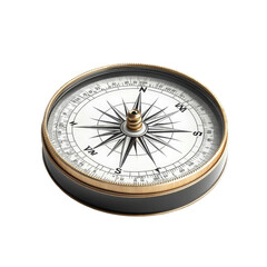 compass on white background