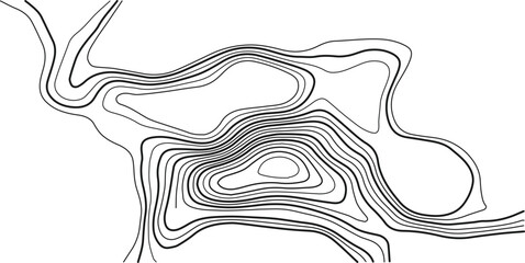 Poster - Topographic map background geographic line map with elevation assignments. Modern design with White background with topographic wavy pattern design. paper texture Imitation of geographical map shades