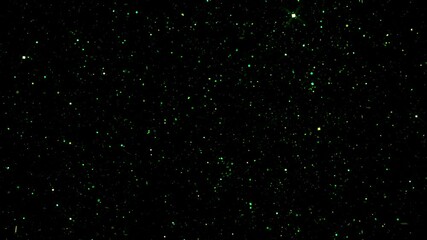 Wall Mural - green glitter cosmic tempest 4k loop features green glitter or particles flying and swirling toward 