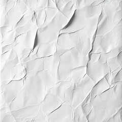 Poster - Abstract Wrinkled White Paper Texture: A Versatile Background for Design and Creative Projects with Subtle Gradients