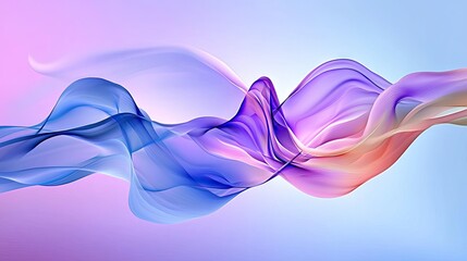 Wall Mural - dreamy abstract purple gradient with soft waves and a delicate visual appeal.