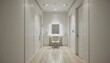 © Dwi - Minimalist Beauty Salon with LED Mirror and Recessed Lighting