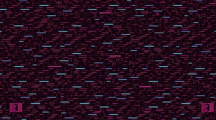 Binary Code: Visual representation of a binary code, with a dark violet base and turquoise, light violet coding