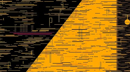 Tech Abstract: A dynamic abstract composition, featuring a combination of bold geometric shapes and lines, suggesting the digital world.