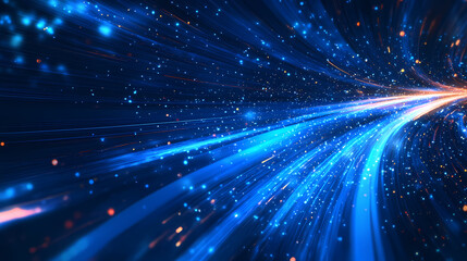 Wall Mural - futuristic dark blue background
