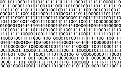 Wall Mural - digital binary code background with technology and security concept