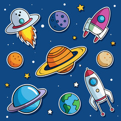 space stickers for kids