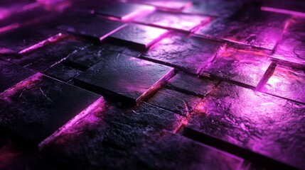 Wall Mural - an abstract close up of a textured tile surface with light