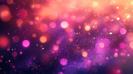 Wall Mural - Beautiful soft focus light bokeh particles with colors in view