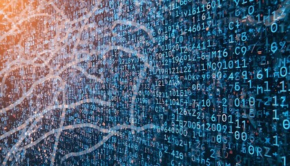 abstract binary code background