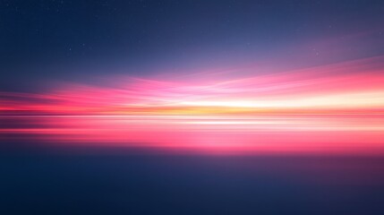 Wall Mural - abstract landscape showcasing colorful streaks across a dark backdrop