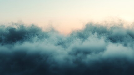 a beautiful blue and white sky filled with dense clouds