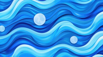 Wall Mural - a stunning abstract design showcases a bright moon against a deep blue sky, embodying the spirit of 