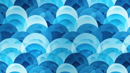 Wall Mural - a stunning abstract design showcases a bright moon against a deep blue sky, embodying the spirit of 