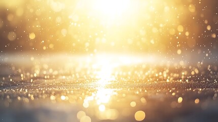 Leinwandbilder - Soft-focus bokeh effect capturing morning sunlight reflections in a serene atmosphere.