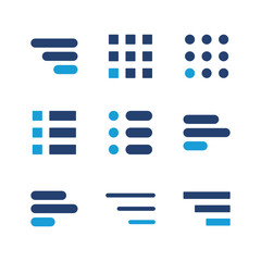 Wall Mural - menu icon set. web menu icon. hamburger menu symbol