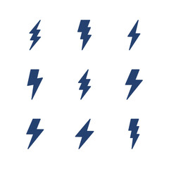 Wall Mural - lightning icon set. electric icon vector. power icon. energy sign