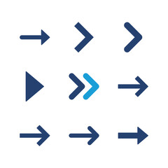 Wall Mural - arrow icon set. arrow symbol. arrow sign for your web design.