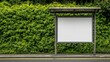 © Oat_Photo - Blank Billboard Bus Stop Advert Mockup  Green Nature Background