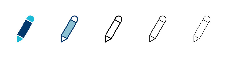 Poster - pencil icon vector isolated on white background. pencil vector icon