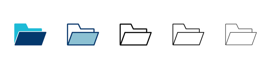 Poster - folder icon vector isolated on white background. folder and documents icon. icon archive