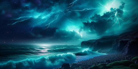 Wall Mural - abstract background with clouds