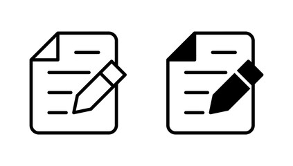 Note icon vector. notepad sign and symbol