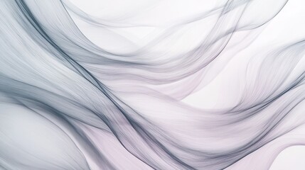 Poster - Flowing lines create a calming minimalist effect with soft pencil strokes in a subtle background ambiance