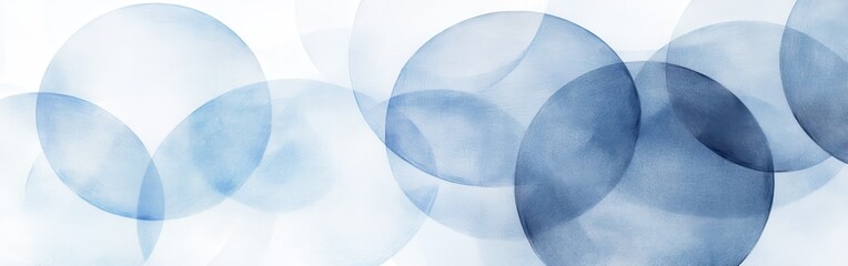 Fototapete - Elegant gradient of pencil strokes in varying circular shapes creates a serene and artistic abstract composition