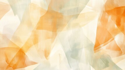 Poster - Abstract pencil strokes create a translucent composition with warm tones and soft textures blending harmoniously in an artistic design