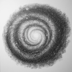 Poster - Captivating spiral galaxy showcasing countless stars in a stunning cosmic display