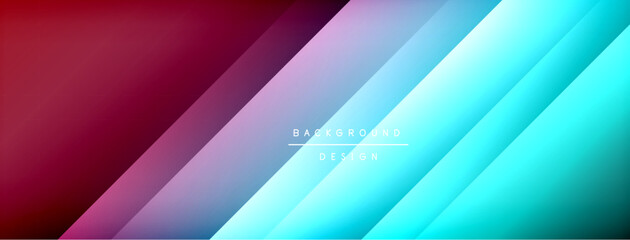Wall Mural - Colorful gradient with lines made of shadow and light. Creative background