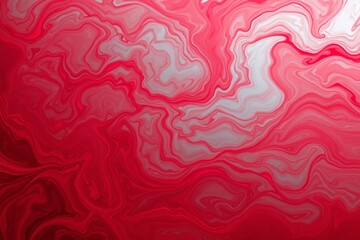 Abstract Swirling Red Pattern With Dynamic Flowing Lines and Textured Layers