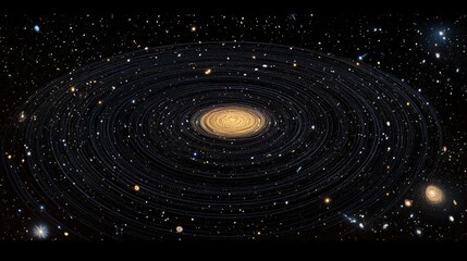 Wall Mural - majestic spiral galaxy in deep space celestial wonder